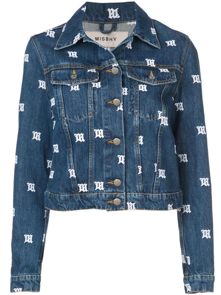 Misbhv Misbhv Monogramdenimjkt Dblue - Black