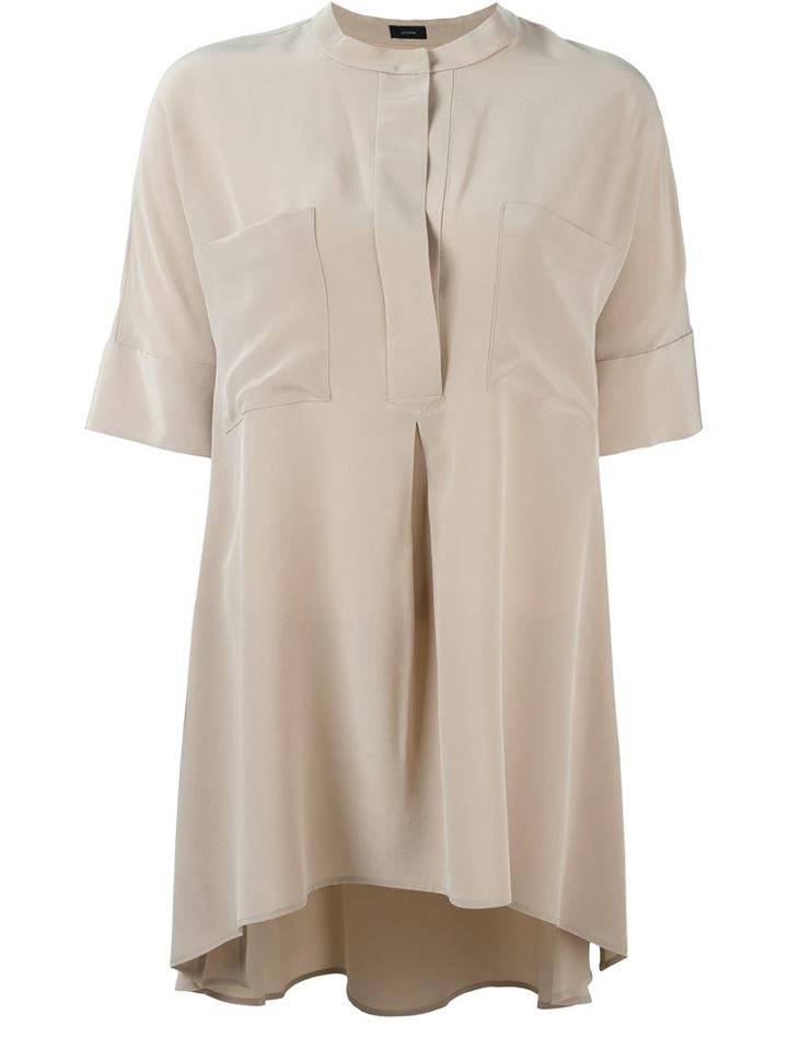 Joseph Inverted-pleat Blouse