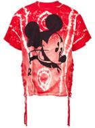 Faith Connexion Mickey Mouse Print T-shirt - Red