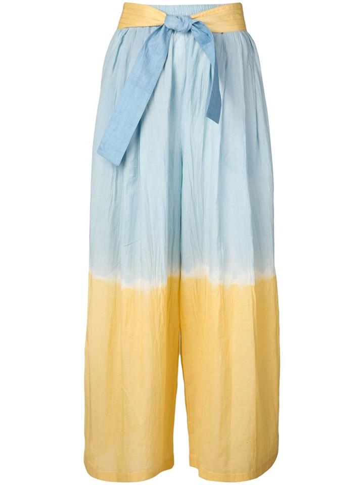 Tome Marigold Cropped Trousers - Blue