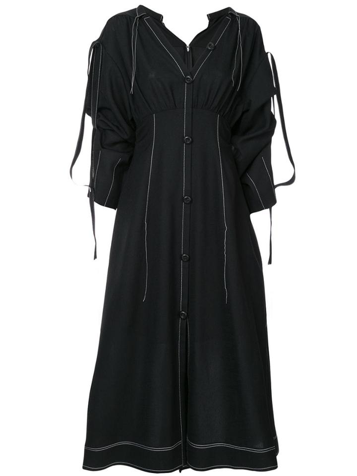 Irene Stitch Dress - Black
