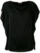 Emilio Pucci - Butterfly Sleeve Top - Women - Viscose - 40, Black, Viscose