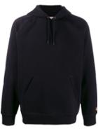 Carhartt Wip Logo Hooded Sweatshirt - Black