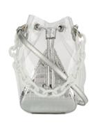 The Volon Mani Mini Bucket Bag - Silver