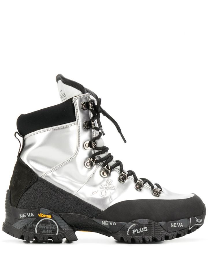 Premiata Midtrec Hiking Boots - Silver
