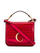 Chloé Logo Shoulder Bag - Red