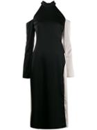 Ssheena Open Shoulder Midi Dress - Black