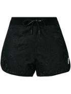 Off-white Floral Embossed Shorts - Black