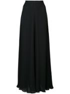 Voz Long A-line Skirt - Black