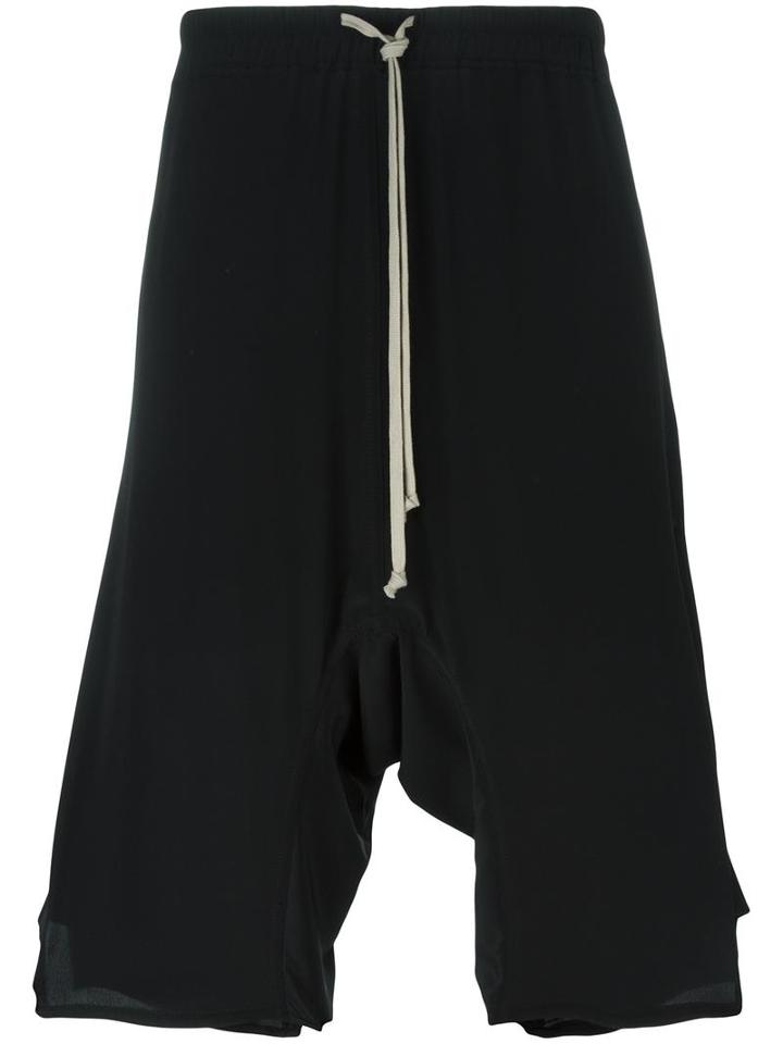Rick Owens Basket Swinger Shorts, Men's, Size: 56, Black, Acetate/silk