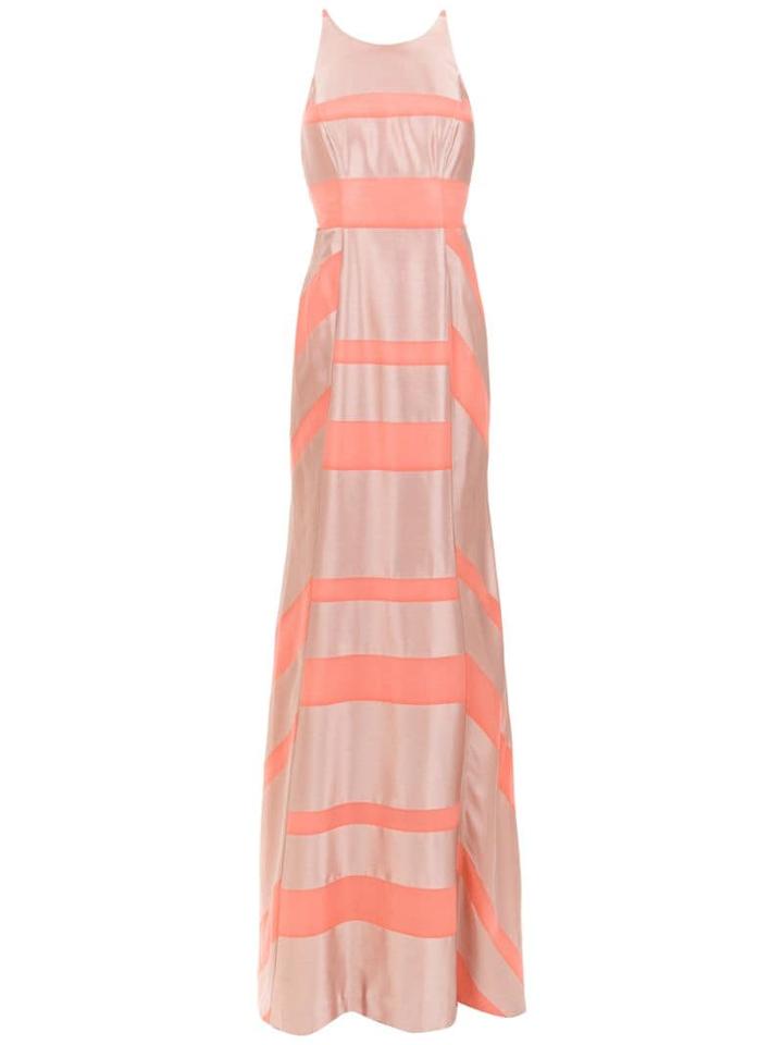 Tufi Duek Long Satin Party Dress - Pink