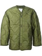 Oamc Peacemaker Quilted Jacket, Men's, Size: Medium, Green, Neoprene/polyester