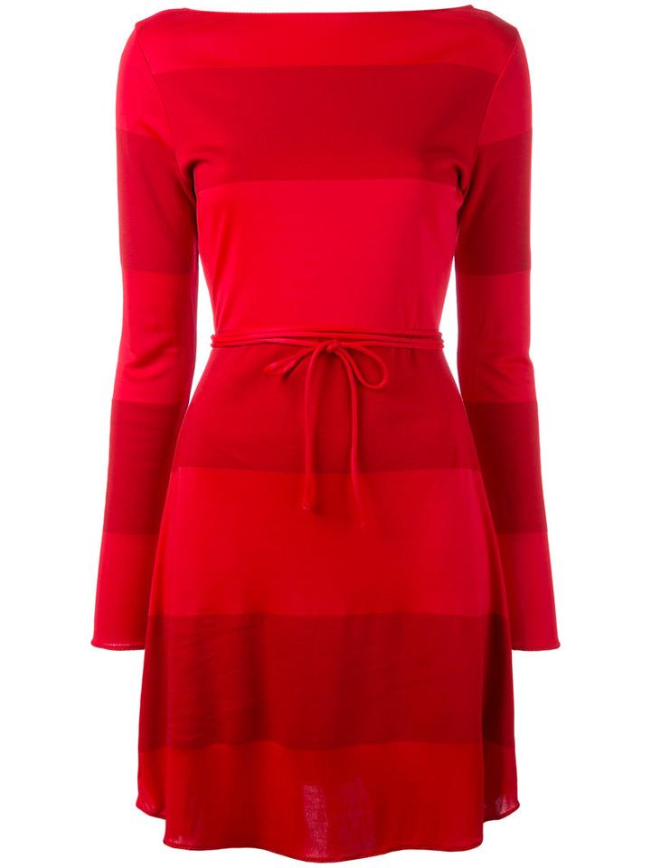 Tommy Hilfiger Panel String Tie Dress, Women's, Size: Large, Red, Cotton/viscose