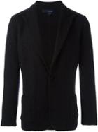 Lardini Woven Blazer, Men's, Size: Medium, Black, Nylon/mohair/wool