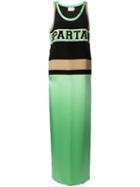 Fausto Puglisi Colour Block Maxi Dress, Women's, Size: 40, Green, Silk/viscose
