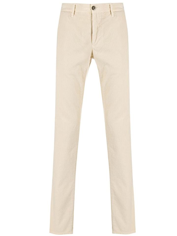 Incotex Slim-fit Corduroy Trousers - Neutrals