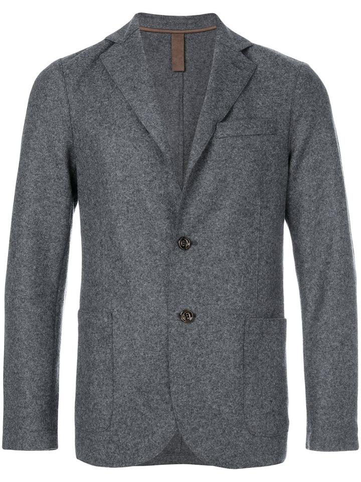 Eleventy - Classic Blazer Jacket - Men - Polyamide/acetate/wool/polybutylene Terephthalate (pbt) - 46, Grey, Polyamide/acetate/wool/polybutylene Terephthalate (pbt)