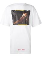 Off-white 'painting' Print T-shirt, Men's, Size: Xs, White, Cotton