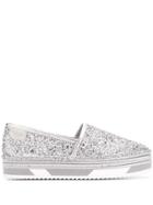Philipp Plein Platform Espadrilles - Silver