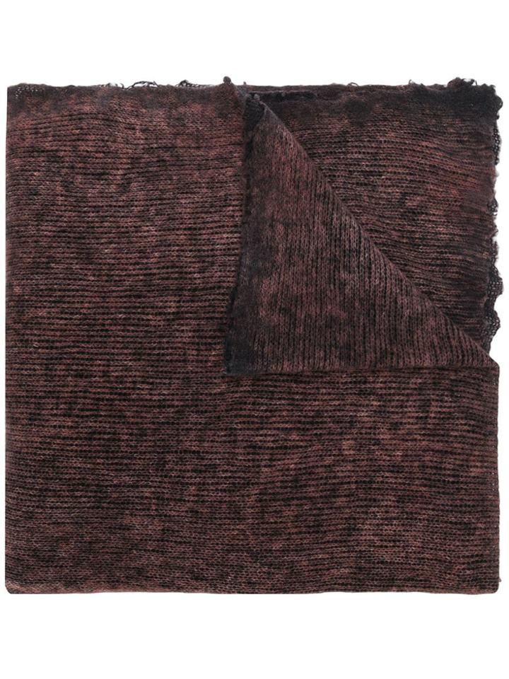 Avant Toi Knitted Scarf - Brown