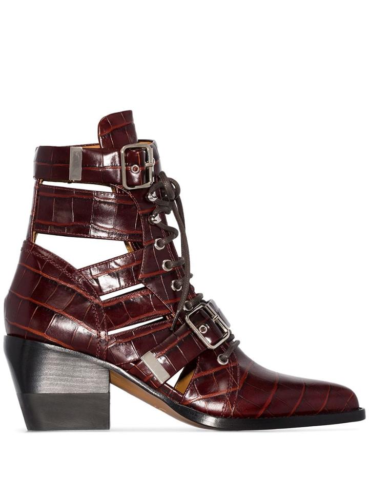 Chloé Rylee 60mm Ankle Boots - Brown
