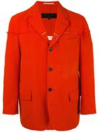 Comme Des Garçons Pre-owned Raw Edge Blazer - Red