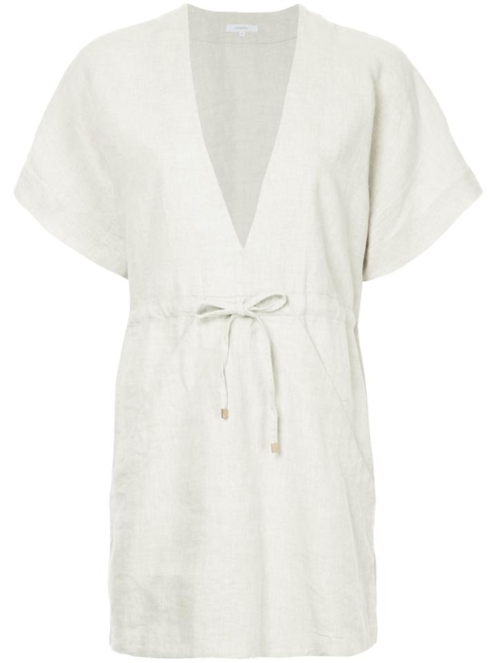 Venroy V-neck Relaxed Dress - Nude & Neutrals
