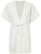 Venroy V-neck Relaxed Dress - Nude & Neutrals