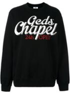 Gcds 'geds Chapel' Sweatshirt, Women's, Size: Large, Black, Cotton