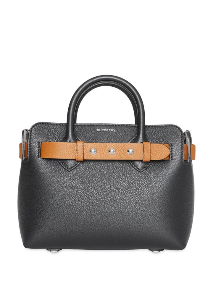 Burberry The Mini Leather Triple Stud Belt Bag - Black