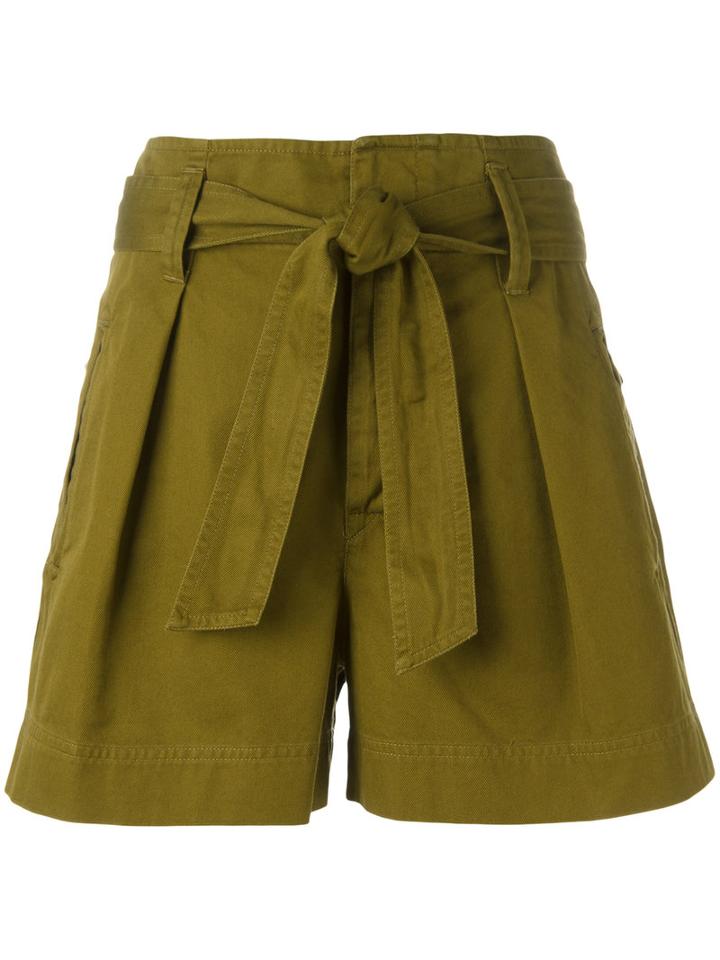 Isabel Marant Étoile Oscar Shorts, Women's, Size: 38, Green, Cotton