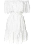 Perseverance London Broderie Anglaise Shoulder Dress - White