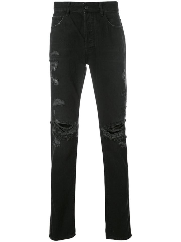 Marcelo Burlon County Of Milan Wing Slim-fit Jeans - Black