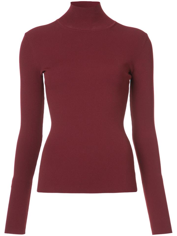 Dvf Diane Von Furstenberg Slim Fit Turtleneck Jumper - Red