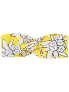 Valentino Floral Print Headband - Yellow & Orange
