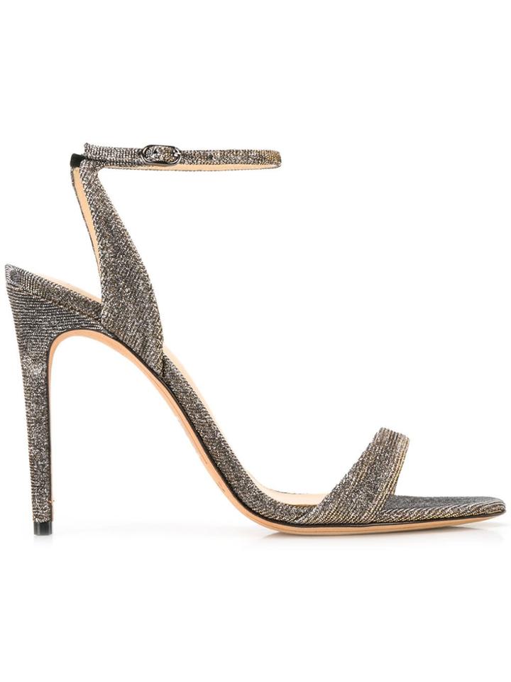 Alexandre Birman Shimmer Classic Sandals - Silver