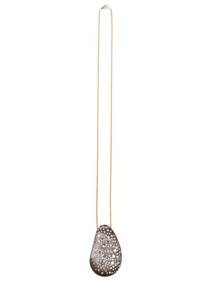Alexis Bittar Crystal Studded Pendant, Women's, Yellow/orange