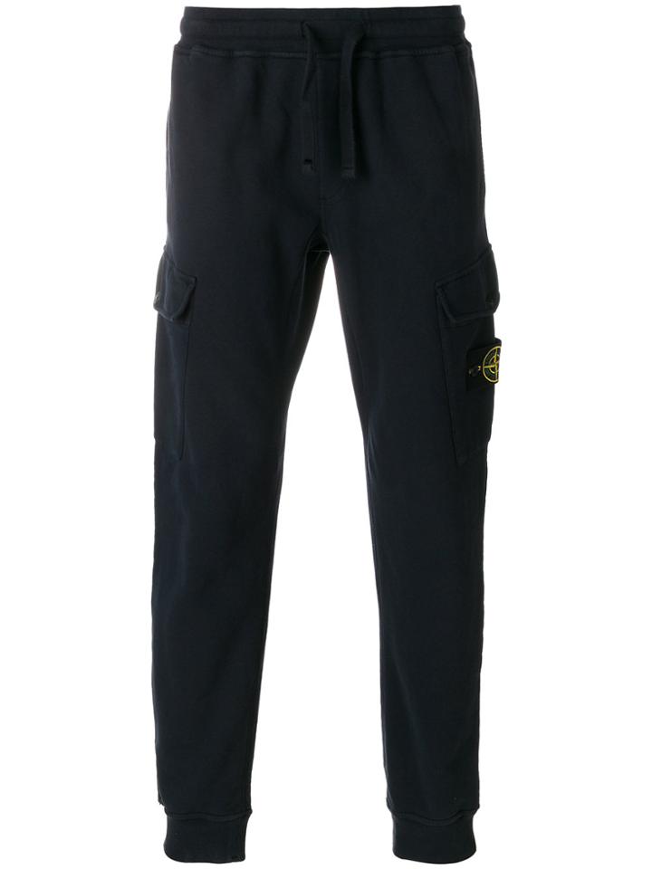 Stone Island Classic Fitted Trousers - Blue