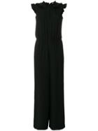 Red Valentino Embellished Collar Jumpsuit - Black