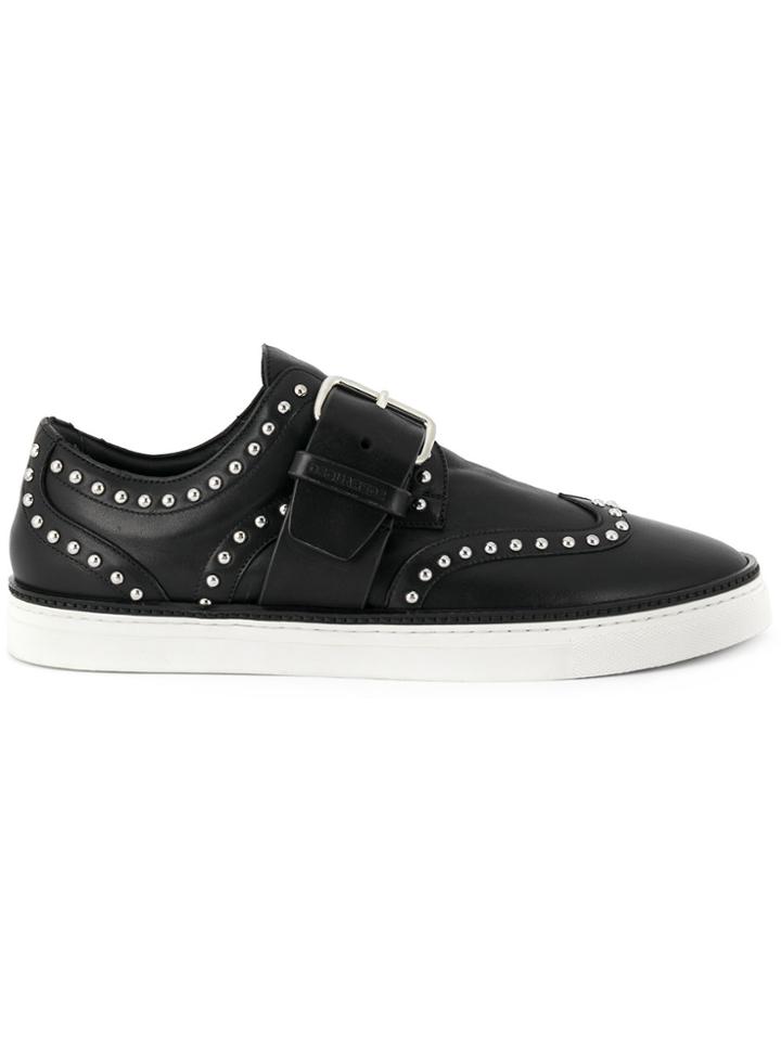 Dsquared2 Studded Monk Strap Sneakers - Black