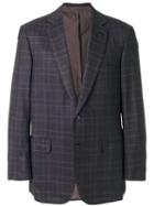 Brioni - Plaid Blazer - Men - Cupro/wool - 52, Grey, Cupro/wool