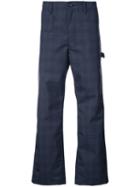 Junya Watanabe Man Carhart Check Trousers - Blue