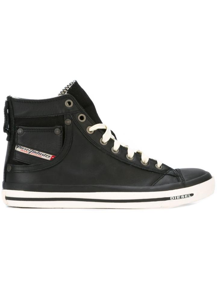 Diesel Leather Hi-top Sneakers
