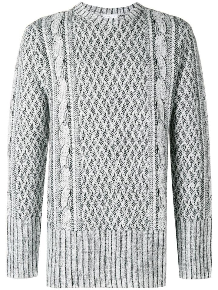 Ih Nom Uh Nit Cable Knit Effect Sweater - Grey
