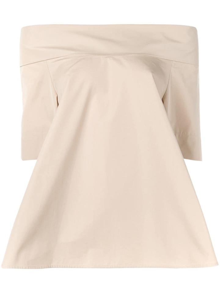 Aspesi Structured Boat Blouse - Neutrals