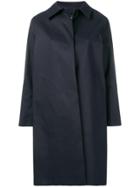 Mackintosh Navy Bonded Cotton Coat Lr-020 - Blue