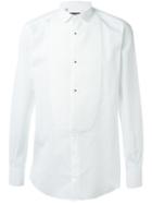 Dolce & Gabbana Bib Dinner Shirt, Men's, Size: 42, White, Cotton