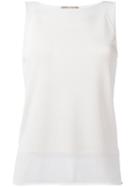 Cruciani Sleeveless Blouse, Women's, Size: 40, Nude/neutrals, Viscose