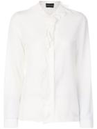 Emporio Armani Ruffled Trim Shirt - White
