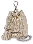 Miu Miu Matelassé Mini Shoulder Bag - Gold